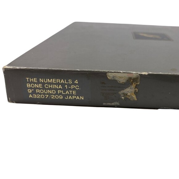 The Numerals 4 Bone China 9" Plate By Noritake Japan 1986 C269 - Picture 4 of 4